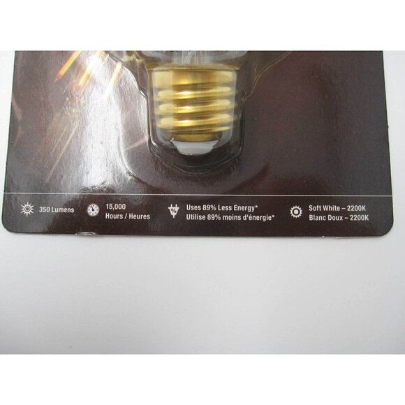 Lot of 2 New Feit Dimmable Orig Vtg Style LED 350 Lumen 40 Watt Replacement Bulb - Picture 7 of 9